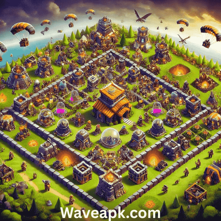 clash of clans mod apk - waveapk